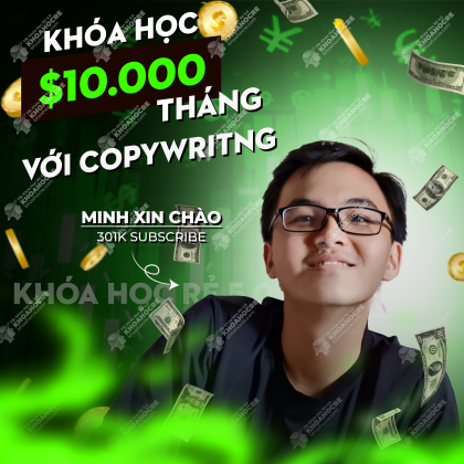 Tham gia Khóa Học Copywriting Minh Xin Chào để học cách kiếm $10,000/tháng từ Copywriting. Phù hợp người mới bắt đầu, lộ trình rõ ràng, nội dung dễ hiểu. Đăng ký ngay!