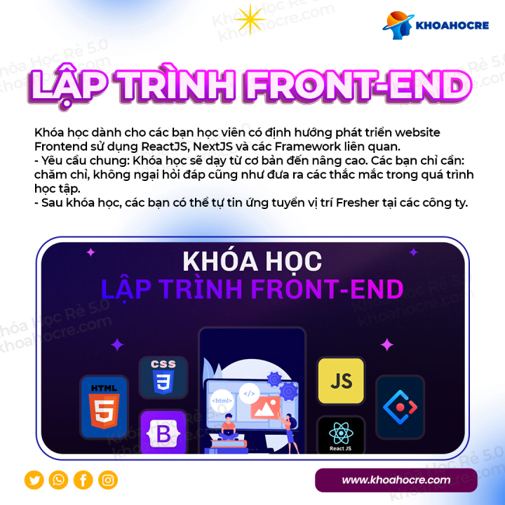 Khóa Học Lập Trình Front-end 28Tech Khóa Học Lập Trình Front-end 28Tech
