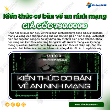 Khóa Học Kiến Thức Cơ Bản Về An Ninh Mạng | Unica