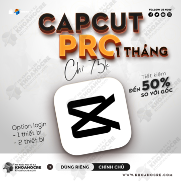 Capcut Pro 1 Tháng