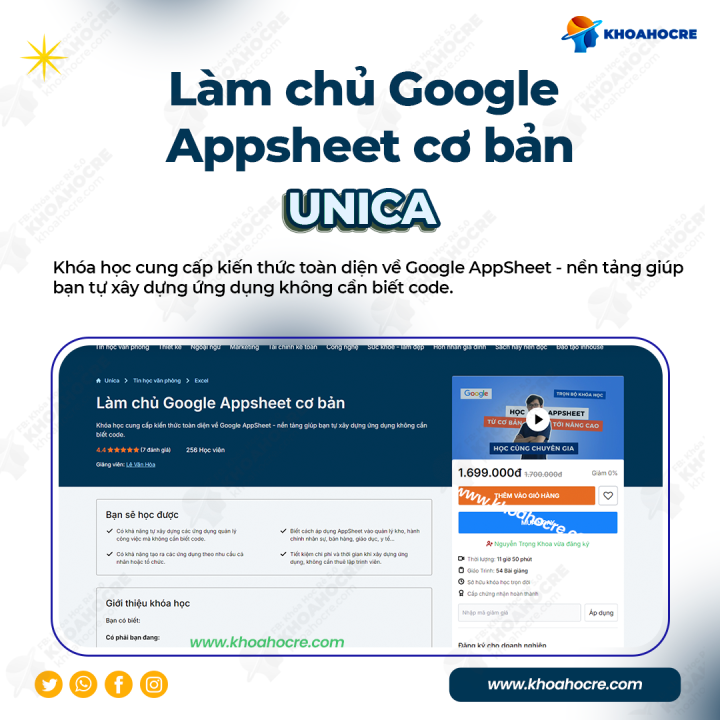 Làm Chủ Google AppSheet Cơ Bản