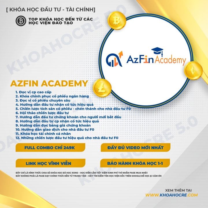 Combo 12 Khóa Học Đầu Tư Cổ Phiếu | Azfin Academy Combo 12 Khóa Học Đầu Tư Cổ Phiếu | Azfin Academy