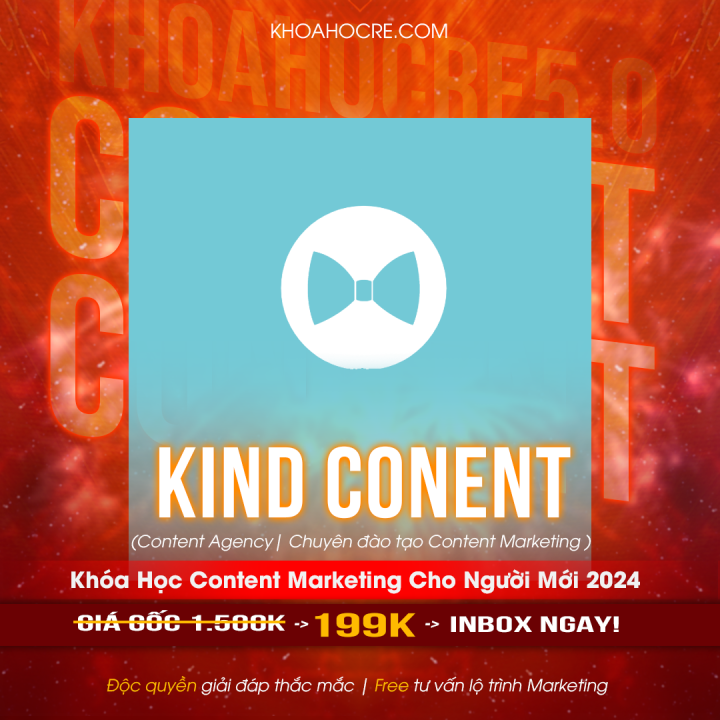Khóa học Kind Content – Content Marketing cho người mới Khóa học Kind Content - Content Marketing cho người mới