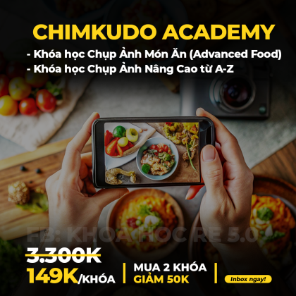 Khóa Học Chụp Ảnh Món Ăn