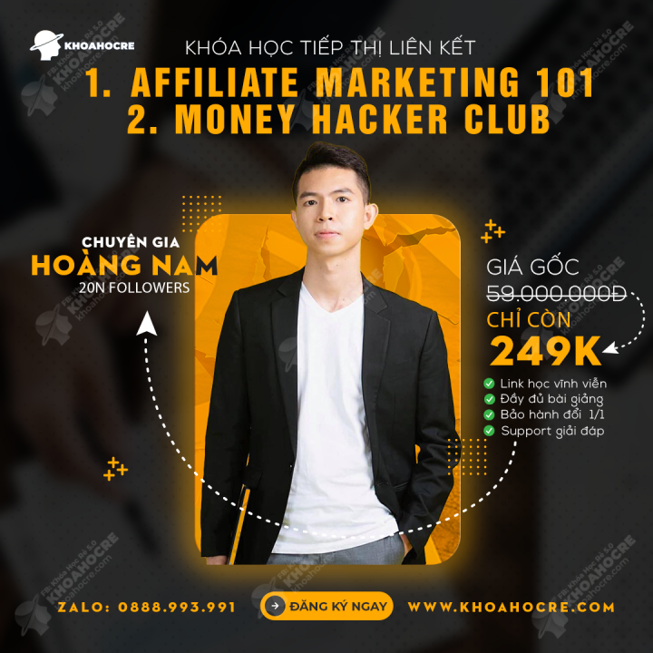 Khóa Học Affiliate Marketing 101 | Hoàng Nam MMO {+title}