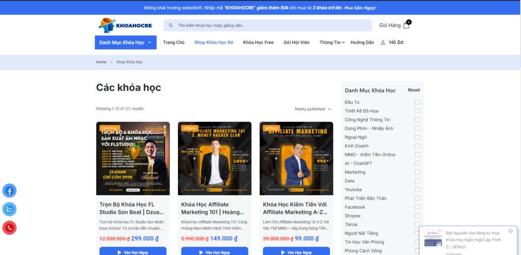 Shop Khóa Học Rẻ