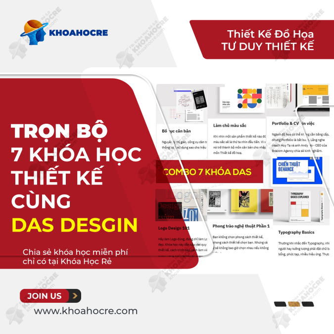Trọn Bộ 7 Khóa Học Thiết Kế DAS DESIGN