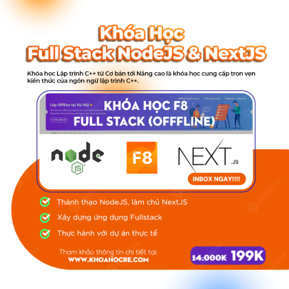 Khóa Học Fullstack NodeJS và NextJS – F8