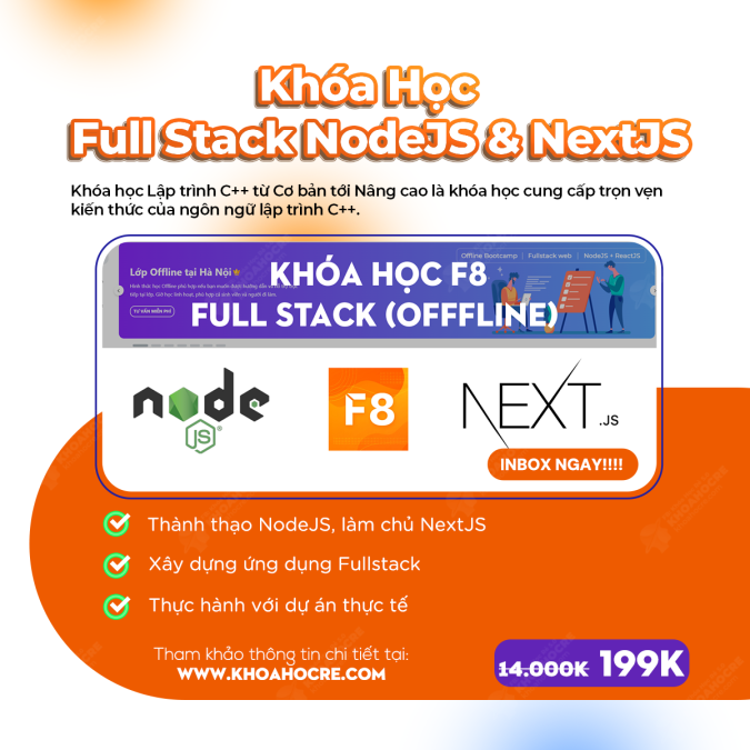Khóa Học Fullstack NodeJS và NextJS – F8