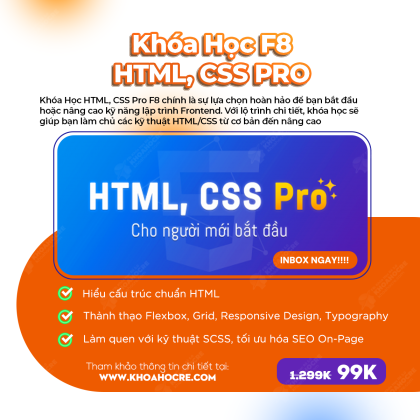Khóa Học HTML CSS Pro F8