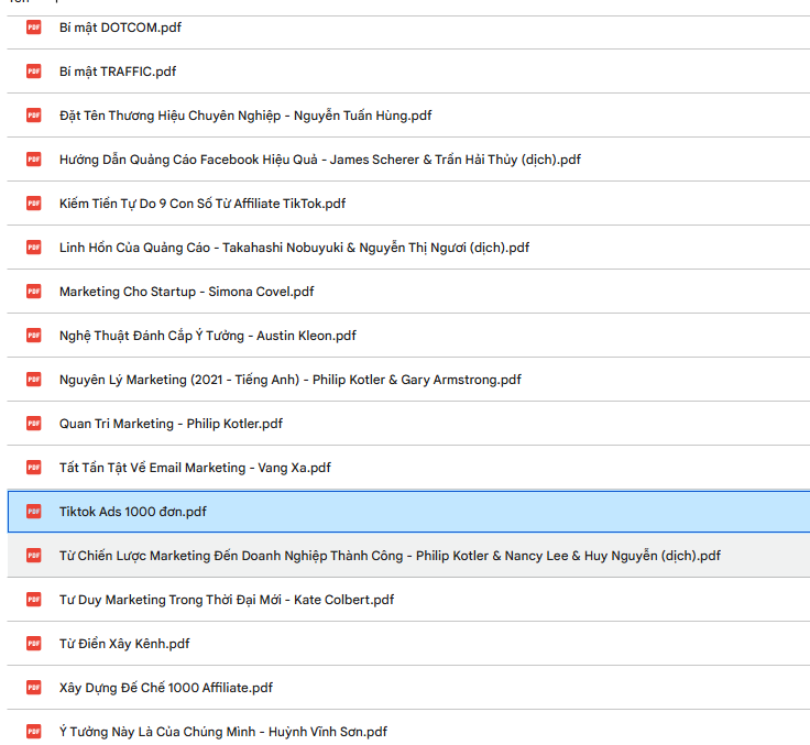 Ebook Marketing Mới nhất