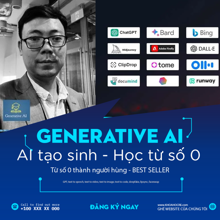 Khóa Học Generative AI (AI tạo sinh): Từ Zero to Hero