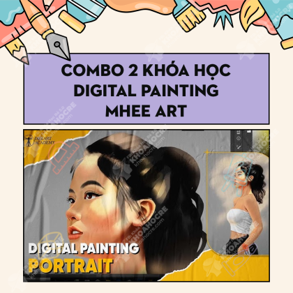 Combo 2 Khóa Học Digital Painting MheeArt