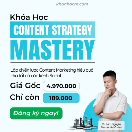 Khóa Học Kind Content Content Strategy Mastery