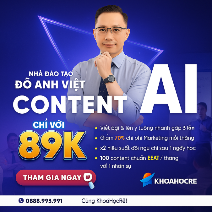 Khóa Học Content AI & Automation - GTV SEO