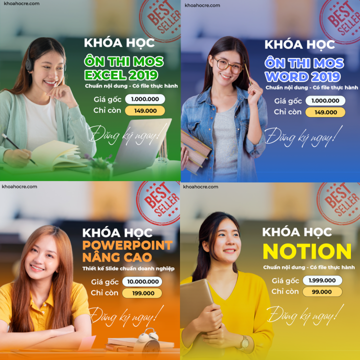 Combo khóa học tin học văn phòng mới nhất 1