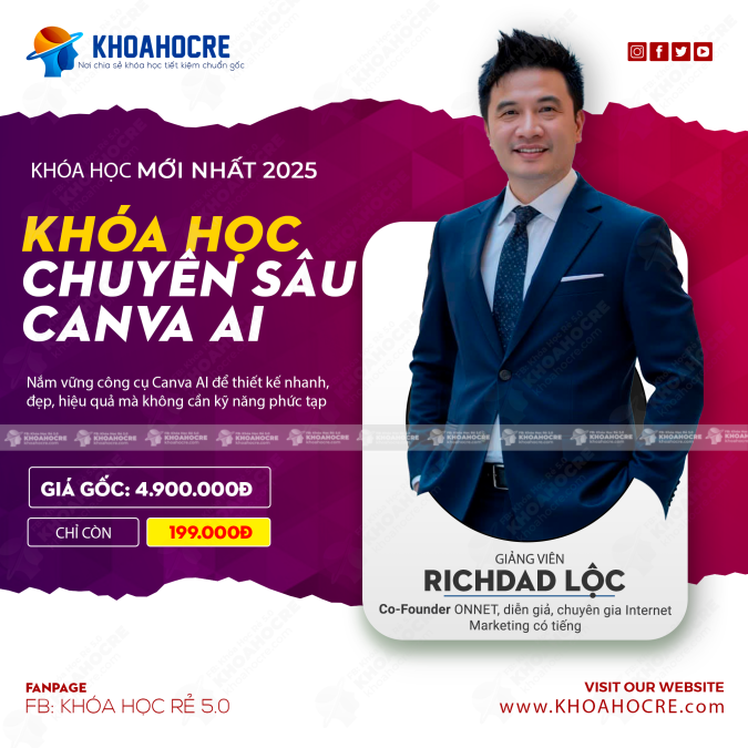 Khóa Học Chuyên Sâu Canva AI Richdad Loc 2025