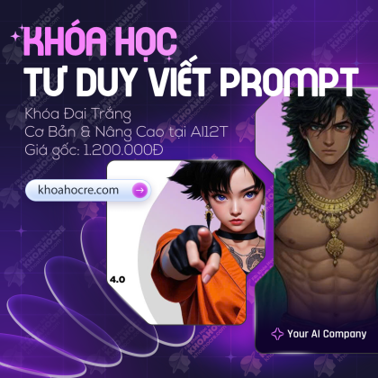 Khóa Học Tư Duy Viết Prompt - Đai Trắng AI12T