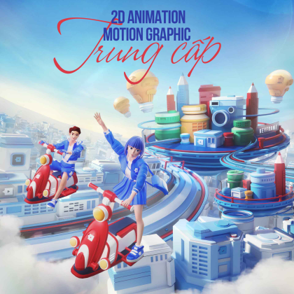 Khóa học 2d animation motion graphic trung cấp keyframe
