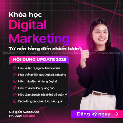 Khóa học Digital Marketing 2025 giá rẻ 2