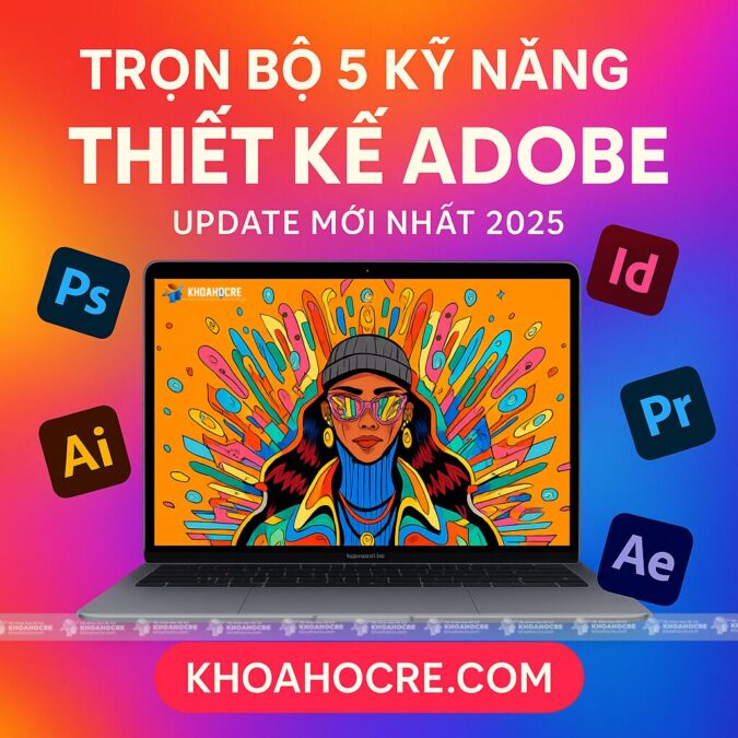 Trọn Bộ 5 Kỹ Năng Adobe Mới Nhất 2025 - Thiết Kế Đồ Họa