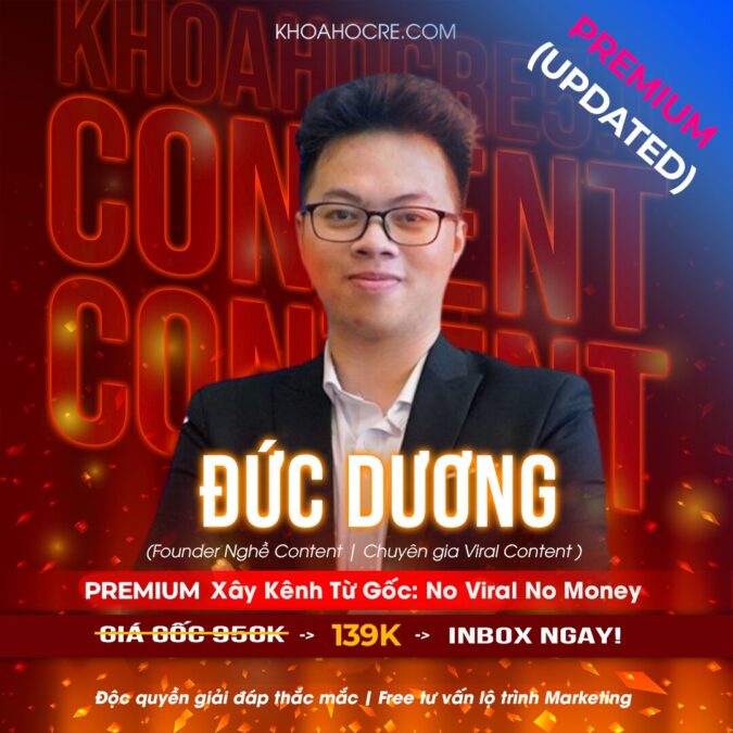 Khóa học no viral no money premium mới nhất
