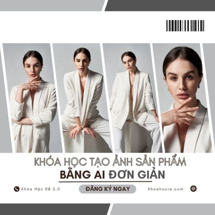 KHÓA HỌC TẠO ẢNH SẢN PHẨM BẰNG AI KHÓA HỌC TẠO ẢNH SẢN PHẨM BẰNG AI