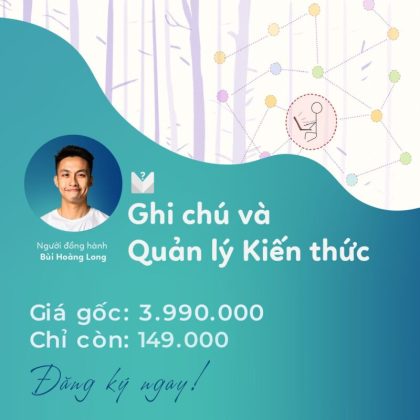 khóa học học cách học ghi chú kiến thức bùi hoàng long 12