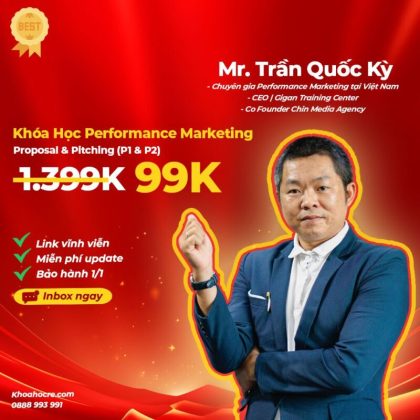 khóa học performance marketing trần quốc kỳ gigan