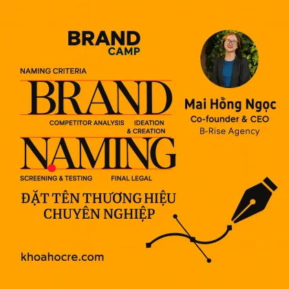 Khóa Học Brand Naming: Đặt Tên Thương Hiệu Chuyên Nghiệp - Mai Hồng Ngọc