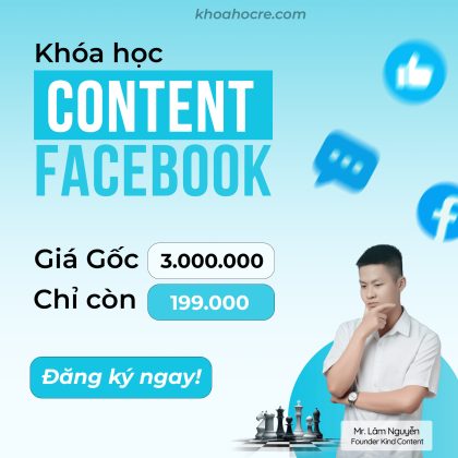 khóa học content facebook content social hay nhất 1