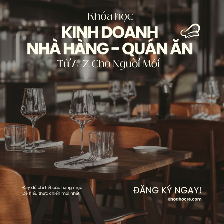 KHÓA HỌC kinh doanh quán ăn cho người mới