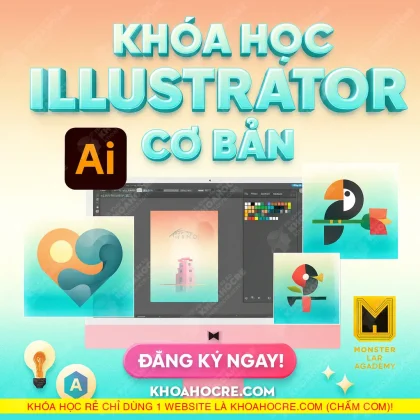 Khóa học Illustrator Cơ Bản Monster Lab Academy 2025
