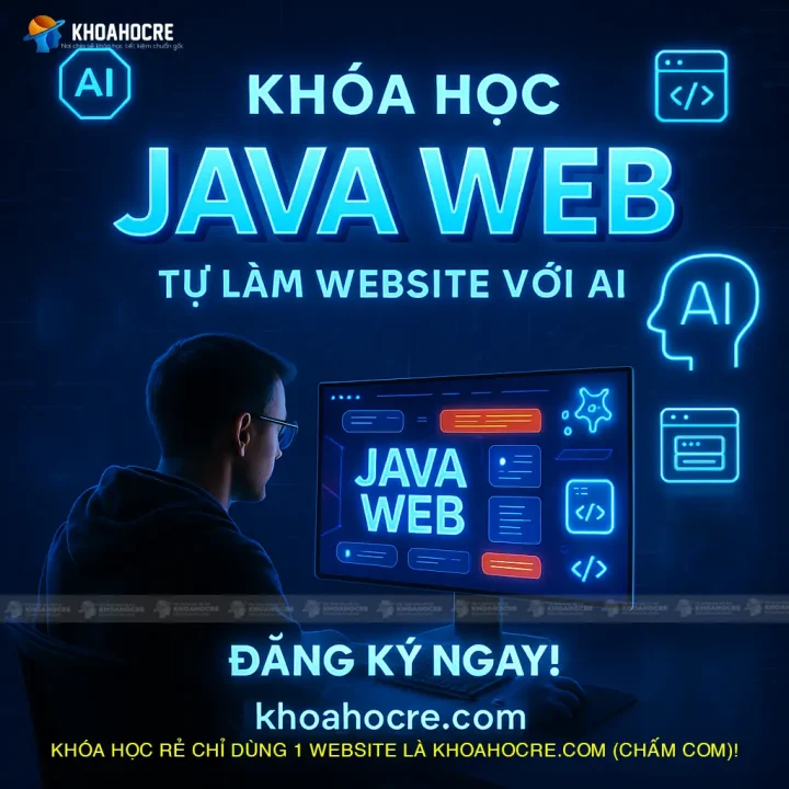 Khóa Học Java Web Cực Dễ Hiểu – Tự Làm Website Với AI (2025) Khóa Học Java Web Cực Dễ Hiểu - Tự Làm Website Với AI (2025)
