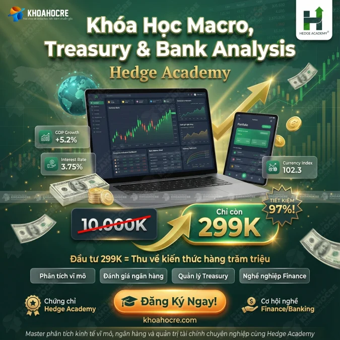 Khóa Học Marco, Treasury & Bank Analysis - Hedge Academy
