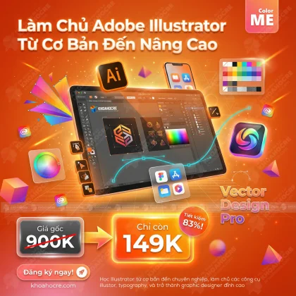 Khóa Học Adobe Illustrator Color ME - Từ Cơ Bản Đến Nâng Cao