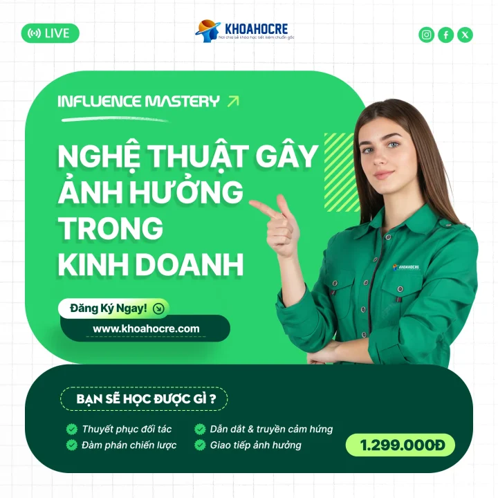 Khóa Học Nghệ Thuật Gây Ảnh Hưởng Trong Kinh Doanh: Influence Mastery