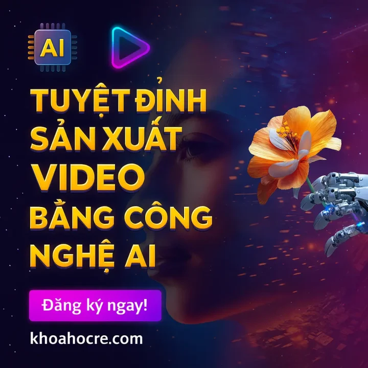 Khóa học Tuyệt Đỉnh Sản Xuất Video Bằng AI