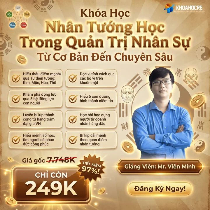 Khóa Học Nhân Tướng Học Trong Quản Trị Nhân Sự Khóa Học Nhân Tướng Học Trong Quản Trị Nhân Sự