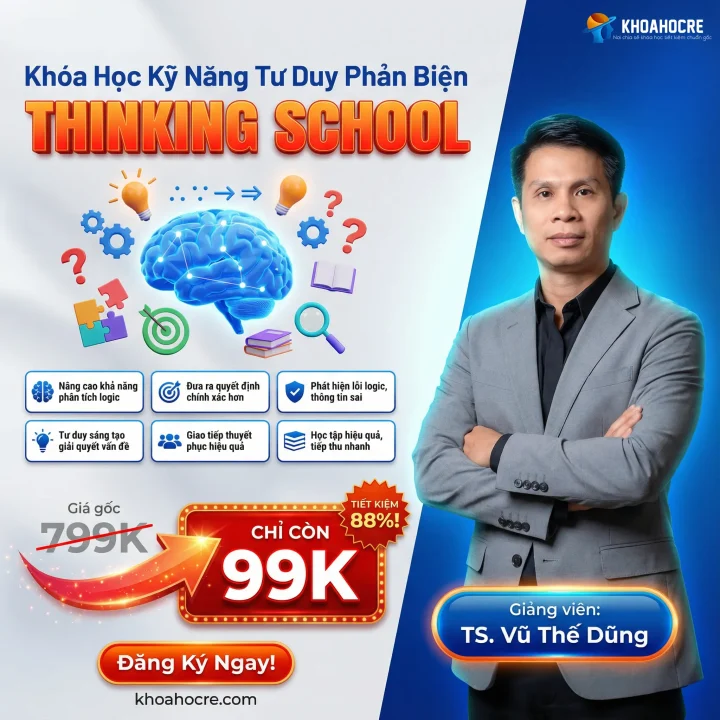Khóa Học Kỹ Năng Tư Duy Phản Biện Thinking School