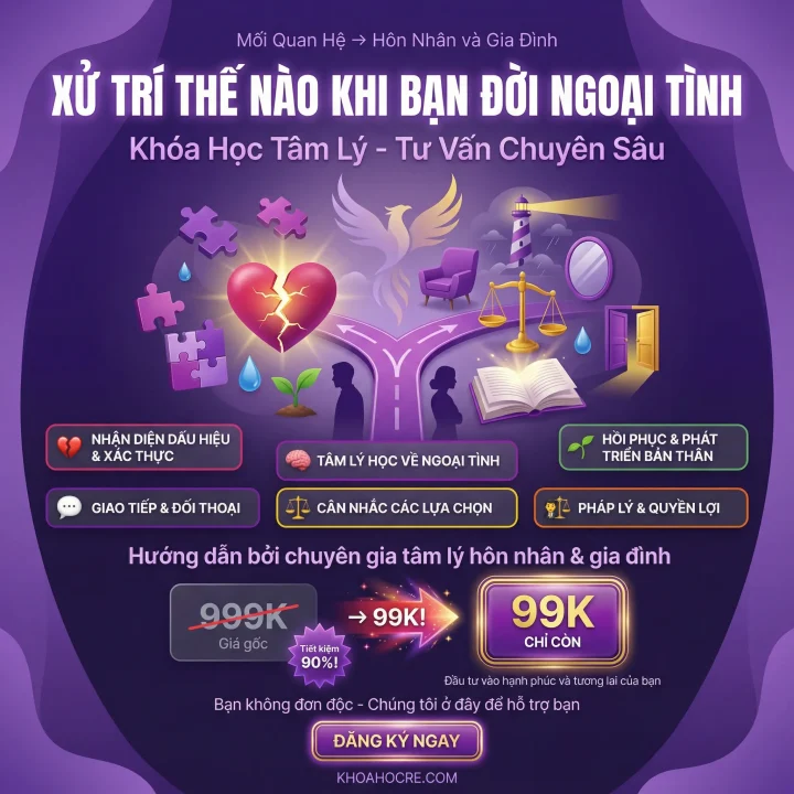 Khóa Học Xử Trí Thế Nào Khi Bạn Đời Ngoại Tình
