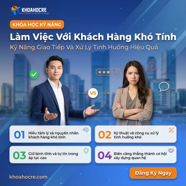 Khóa Học Làm Việc Với Khách Hàng Khó Tính
