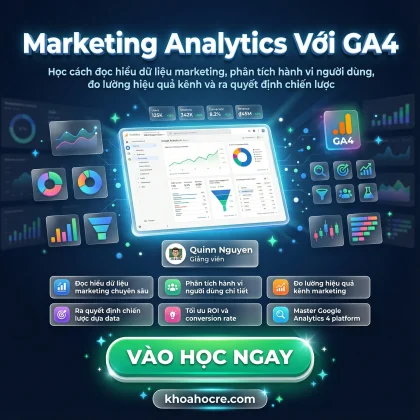 Khóa Học Marketing Analytics với GA4 - Hiểu Dữ Liệu Cho Doanh Nghiệp 2026
