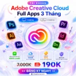 Tài Khoản Adobe Full Apps 3 Tháng Giá Rẻ (Có 4000 Điểm AI)