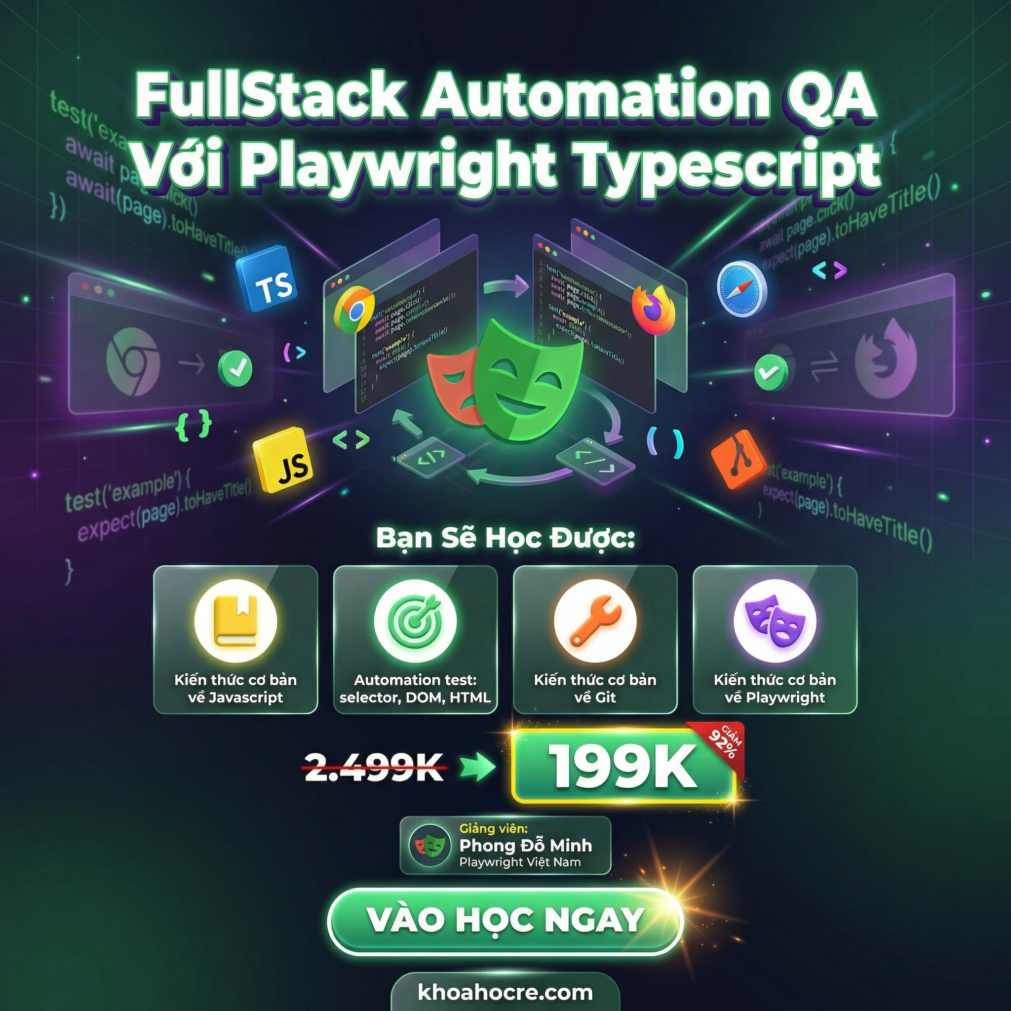 Khóa Học FullStack Automation QA với Playwright Typescript
