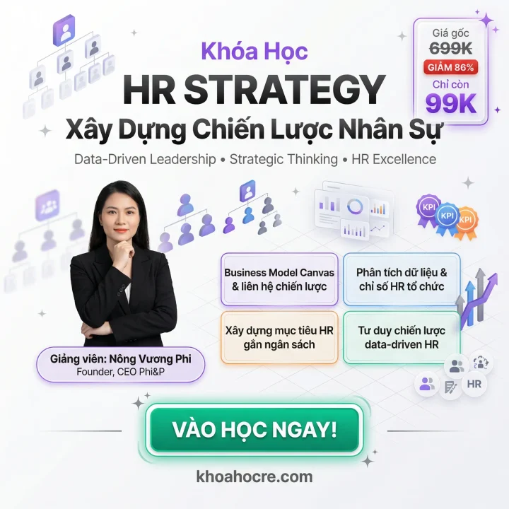 Khóa Học HR Strategy – Xây Dựng Chiến Lược Nhân Sự Khóa Học HR Strategy - Xây Dựng Chiến Lược Nhân Sự