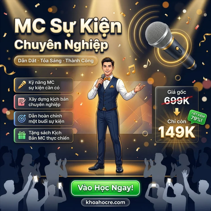 Khóa Học MC Sự Kiện Chuyên Nghiệp