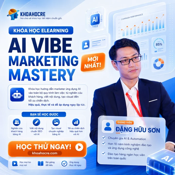 Khóa Học AI Vibe Marketing Mastery Learning Thực Chiến- Đặng Hữu Sơn