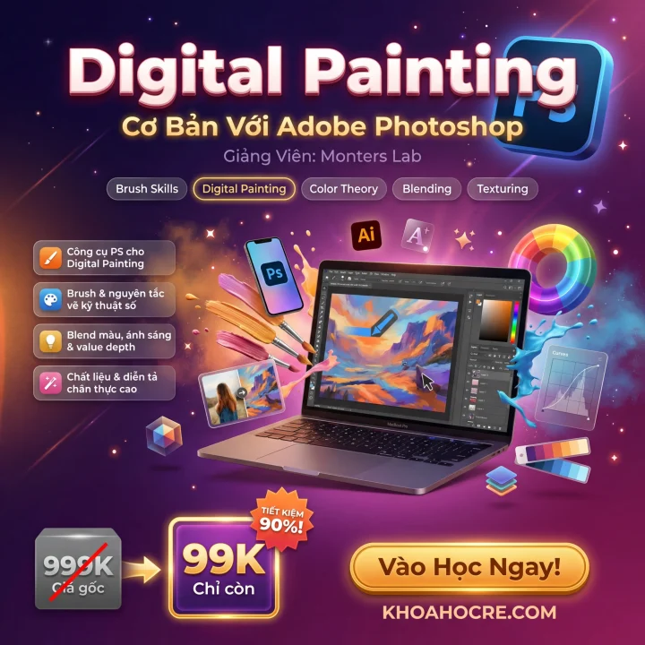 Khóa Học Digital Painting Photoshop Cơ Bản Mới Nhất