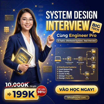 Khóa Học System Design Interview Big Tech Cùng Engineer Pro